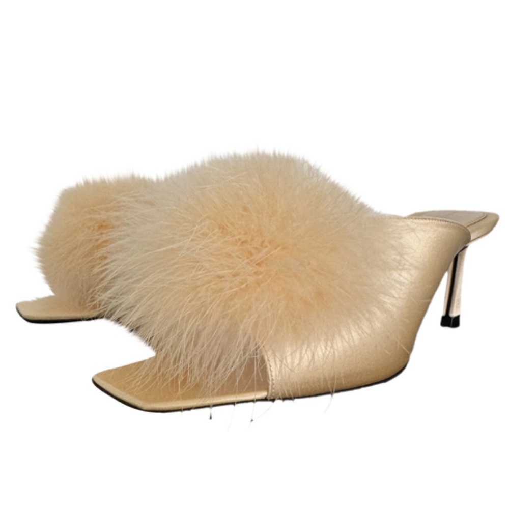 SAINT LAURENT SATIN MULES